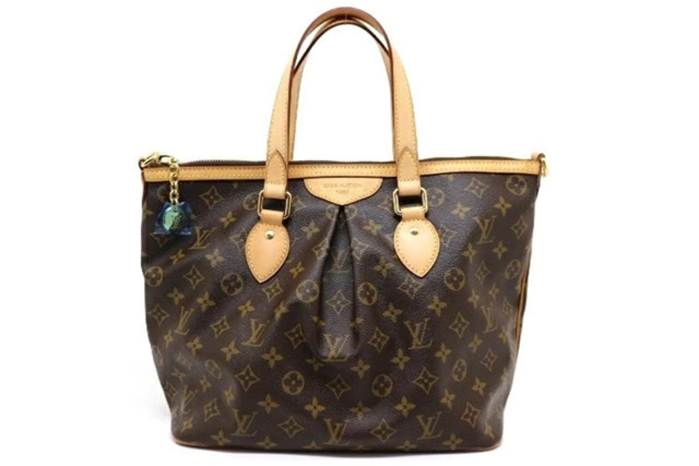 LOUIS VUITTON Palermo Handbag Brown Monogram